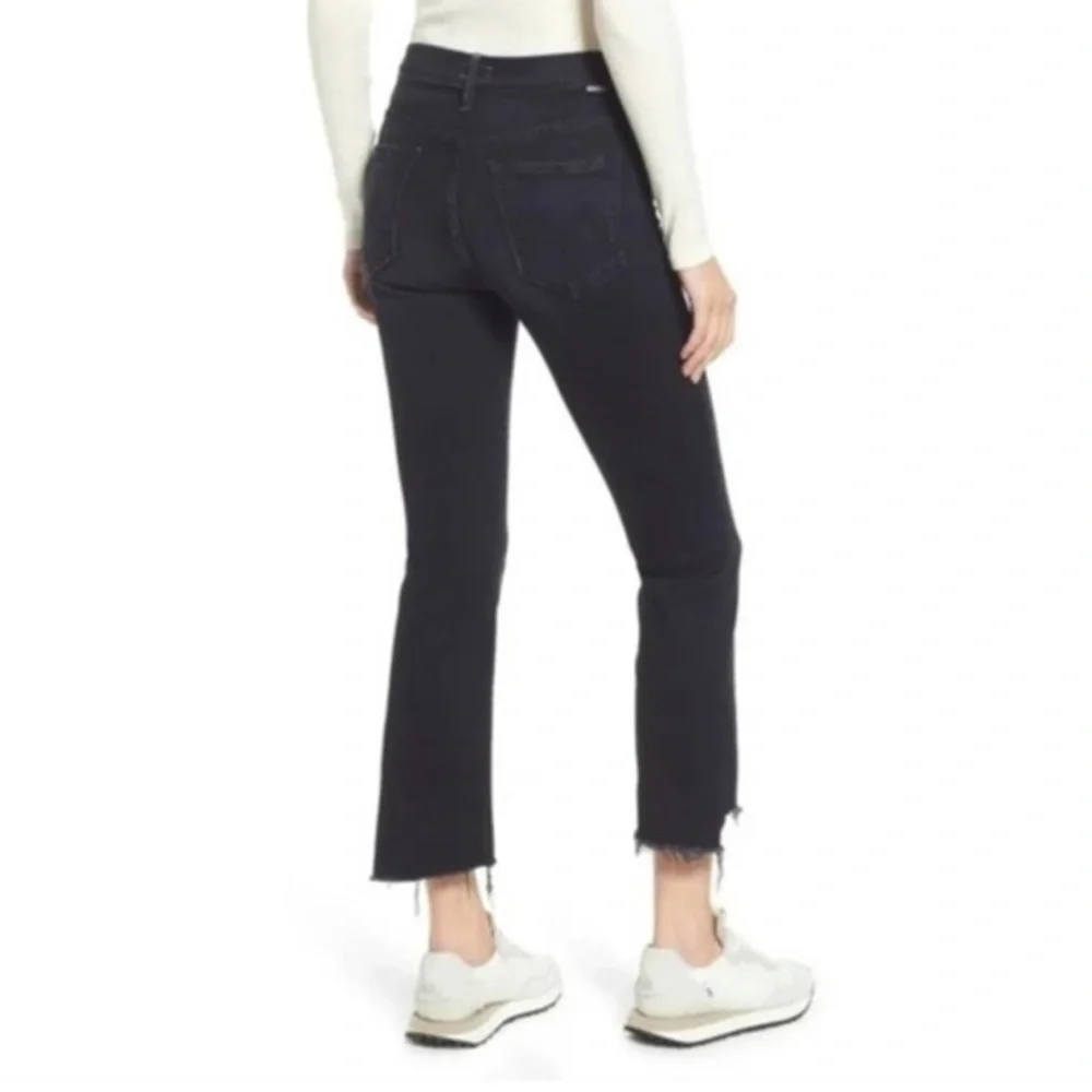 Mother The Insider Crop Step Fray in Night in Paris Size 23 NWT